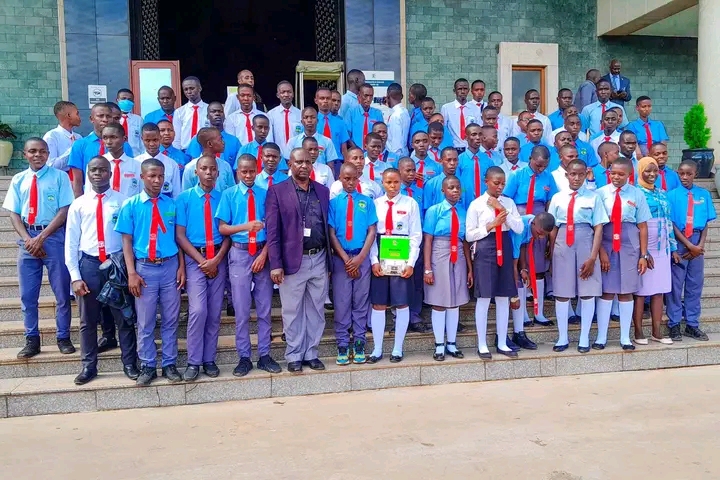 Students walking on campus
